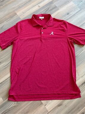 Peter Millar University of Alabama Crimson Polo Shirt Size XL